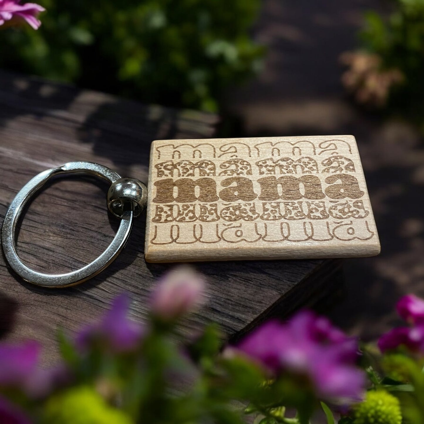 Custom Engraved 'Mama' Keychain, Personalized Mother's Day Gift, Unique Mama Pattern, Customizable Keychain for Mom, Gift for New Moms, Custom Gift for Her, Engraved Keychain for Mother - SystemPoint Solutions