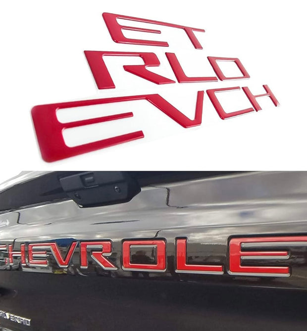 Tailgate Insert Letters 2019-2025 Chevy Silverado - Emblems Badge - SystemPoint Solutions