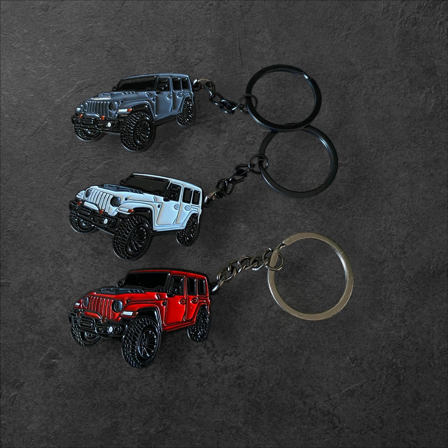 Custom Jeep Wrangler Keychain – Engraved Metal Key Ring