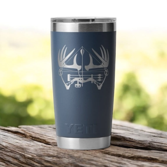 Custom Engraved Bow Hunting YETI 20oz Tumbler – Archery & Deer Hunter Gift - SystemPoint Solutions