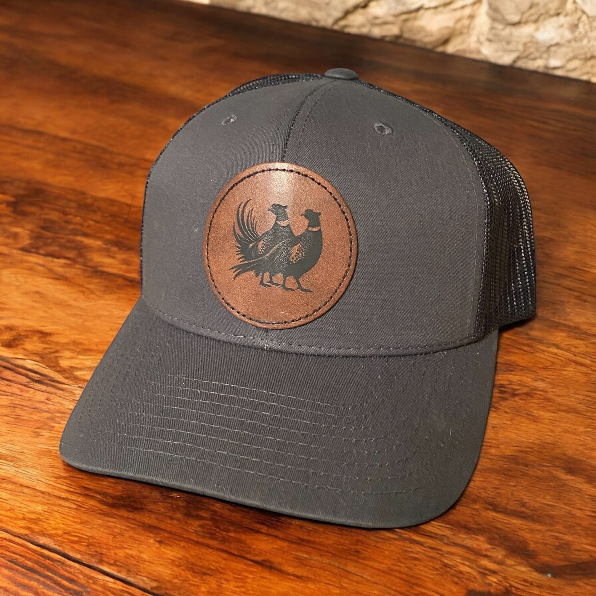 Custom Engraved Patch Pheasant Hat – Personalized Outdoor Hunting Gear, Unique Laser-Engraved Hat for Men - SystemPoint Solutions