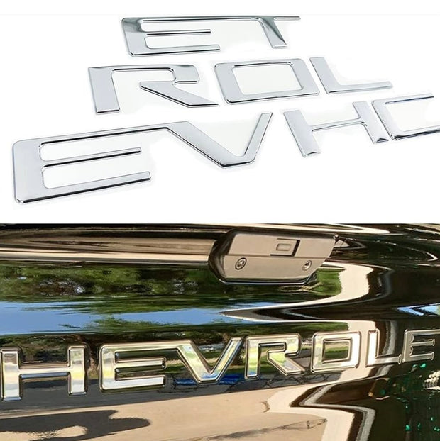 Tailgate Insert Letters 2019-2025 Chevy Silverado - Emblems Badge - SystemPoint Solutions