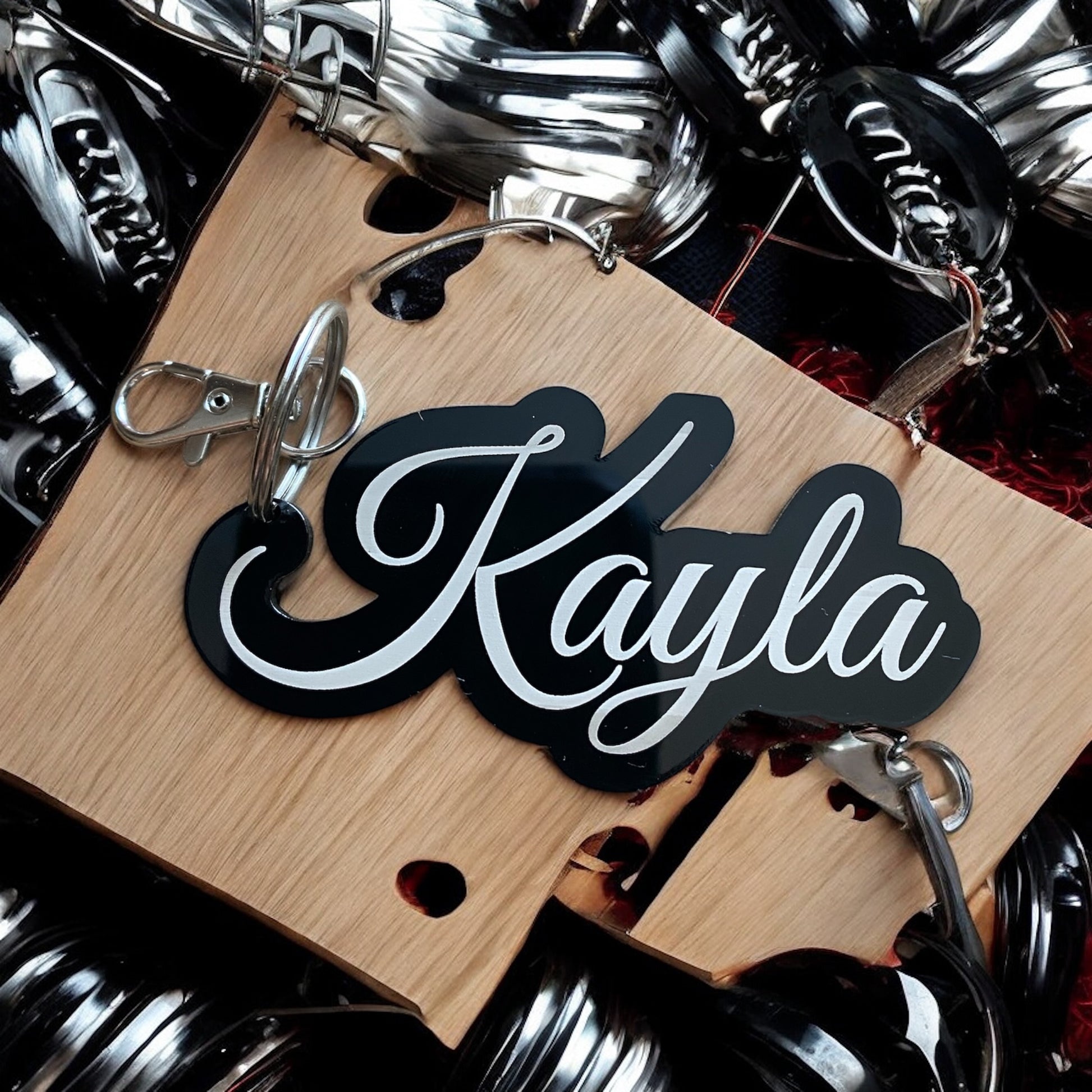 Personalized Acrylic Keychain – Custom Name Keychain, Engraved Key Tag, Gift for Her, Custom Keyring, Name Keychain for Bags & Keys - SystemPoint Solutions