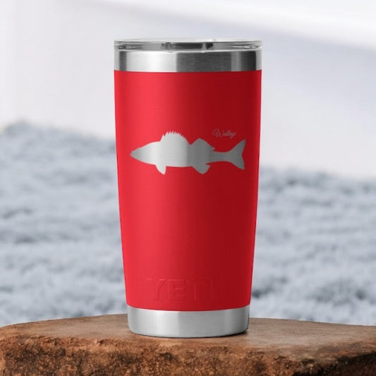 Custom Engraved Fishing YETI 20oz Tumbler – Personalized Fisherman Gift - SystemPoint Solutions