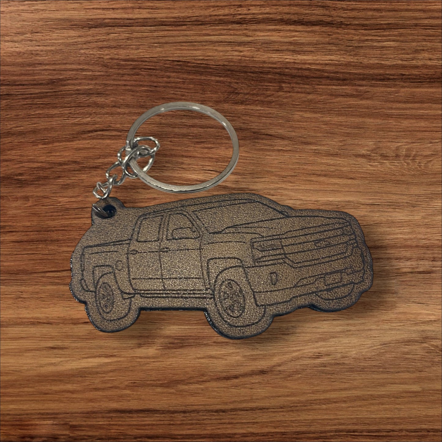 Custom Truck Keychain – Engraved Leather Pickup Truck Key Tag | Personalized Gift for Truck Lovers, Mechanics, & Car Enthusiasts - SystemPoint Solutions