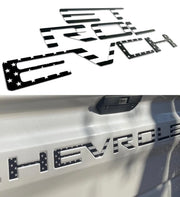 Tailgate Insert Letters 2019-2025 Chevy Silverado - Emblems Badge - SystemPoint Solutions