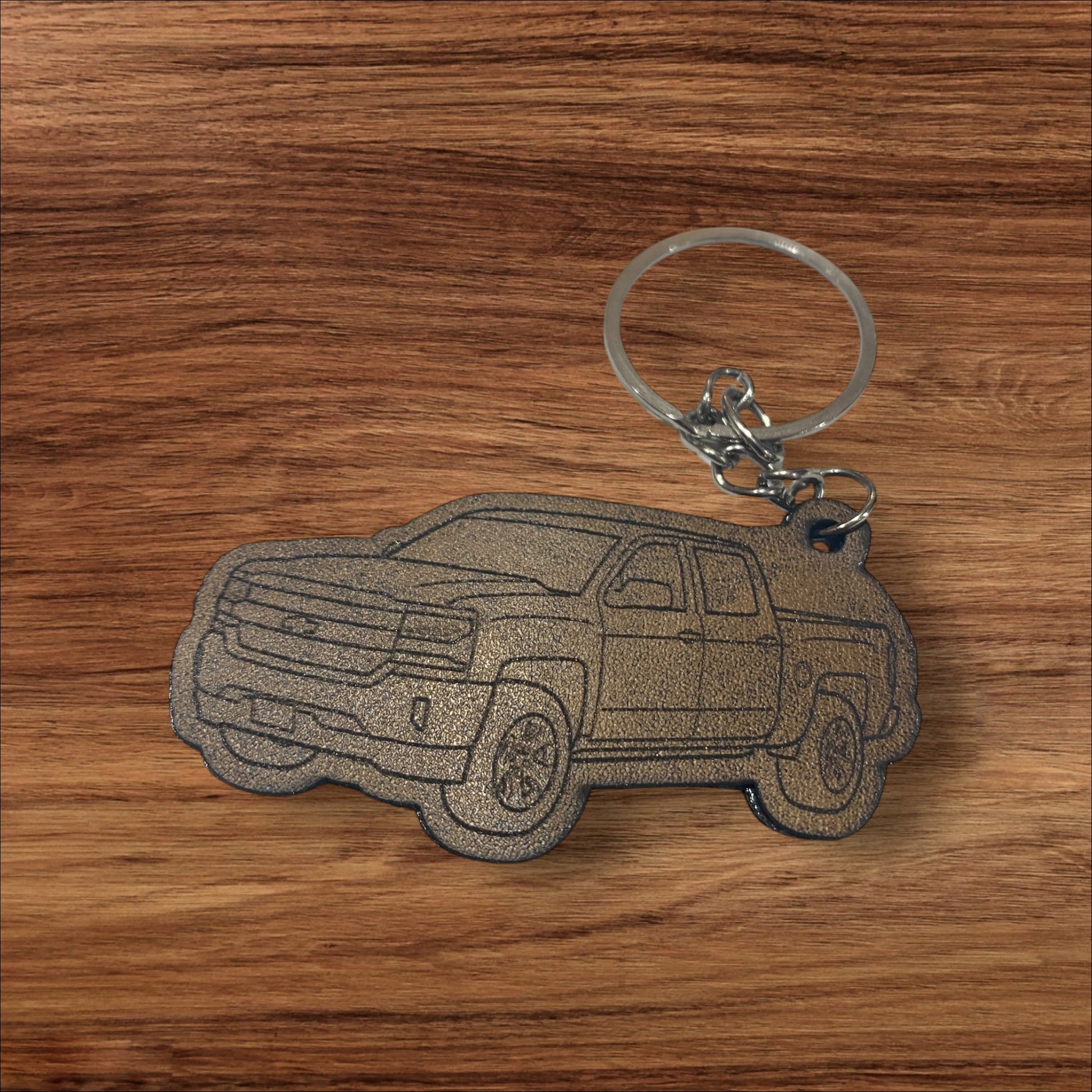 Custom Truck Keychain – Engraved Leather Pickup Truck Key Tag | Personalized Gift for Truck Lovers, Mechanics, & Car Enthusiasts - SystemPoint Solutions