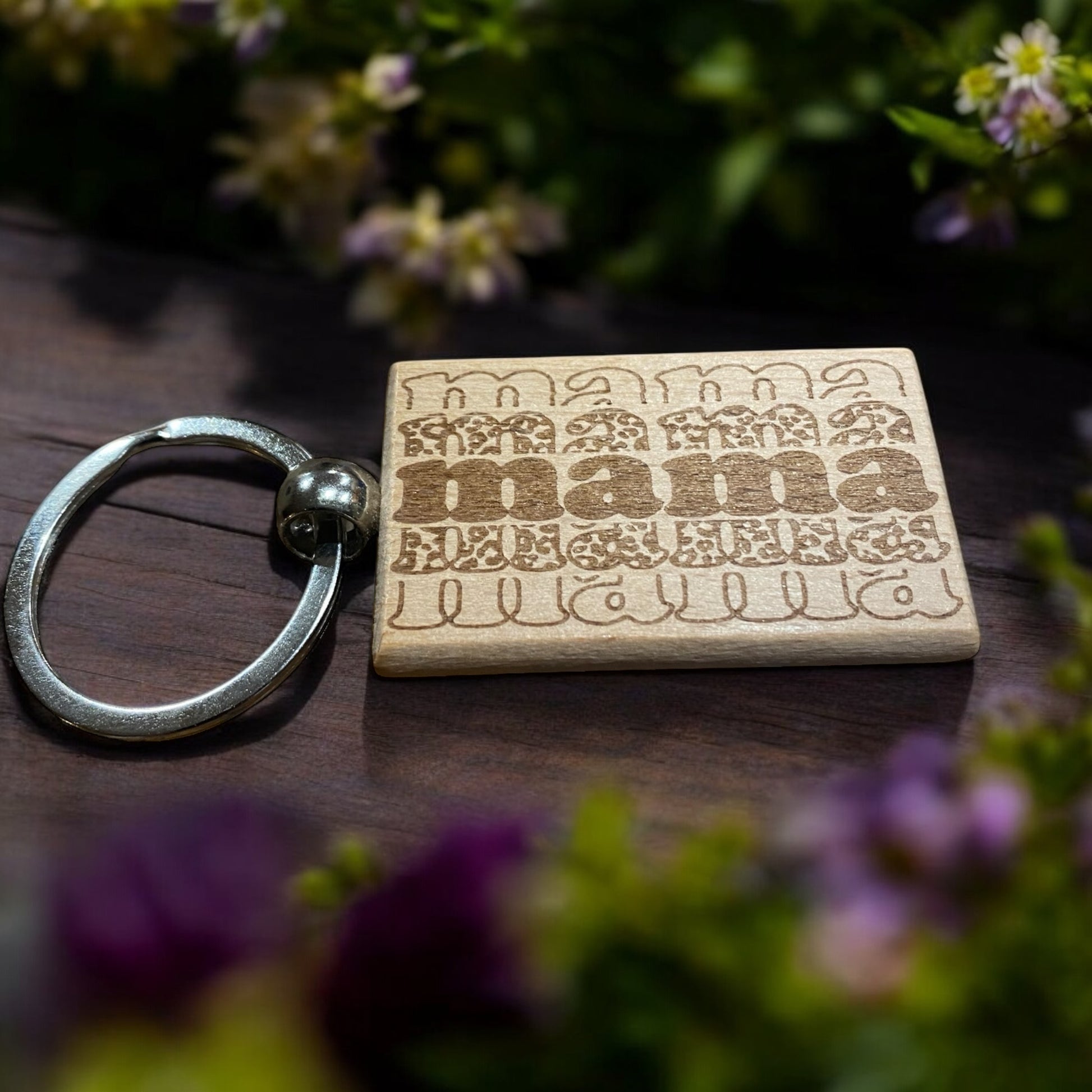 Custom Engraved 'Mama' Keychain, Personalized Mother's Day Gift, Unique Mama Pattern, Customizable Keychain for Mom, Gift for New Moms, Custom Gift for Her, Engraved Keychain for Mother - SystemPoint Solutions