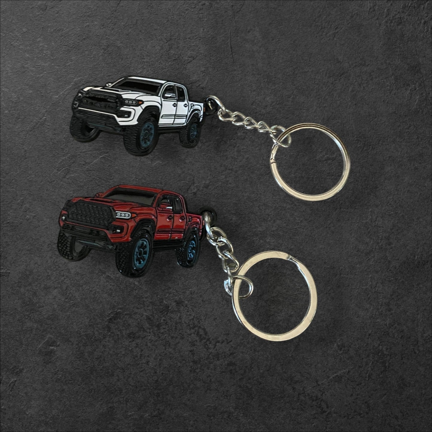 Custom Tacoma Truck Keychain – Engraved Metal Key Ring