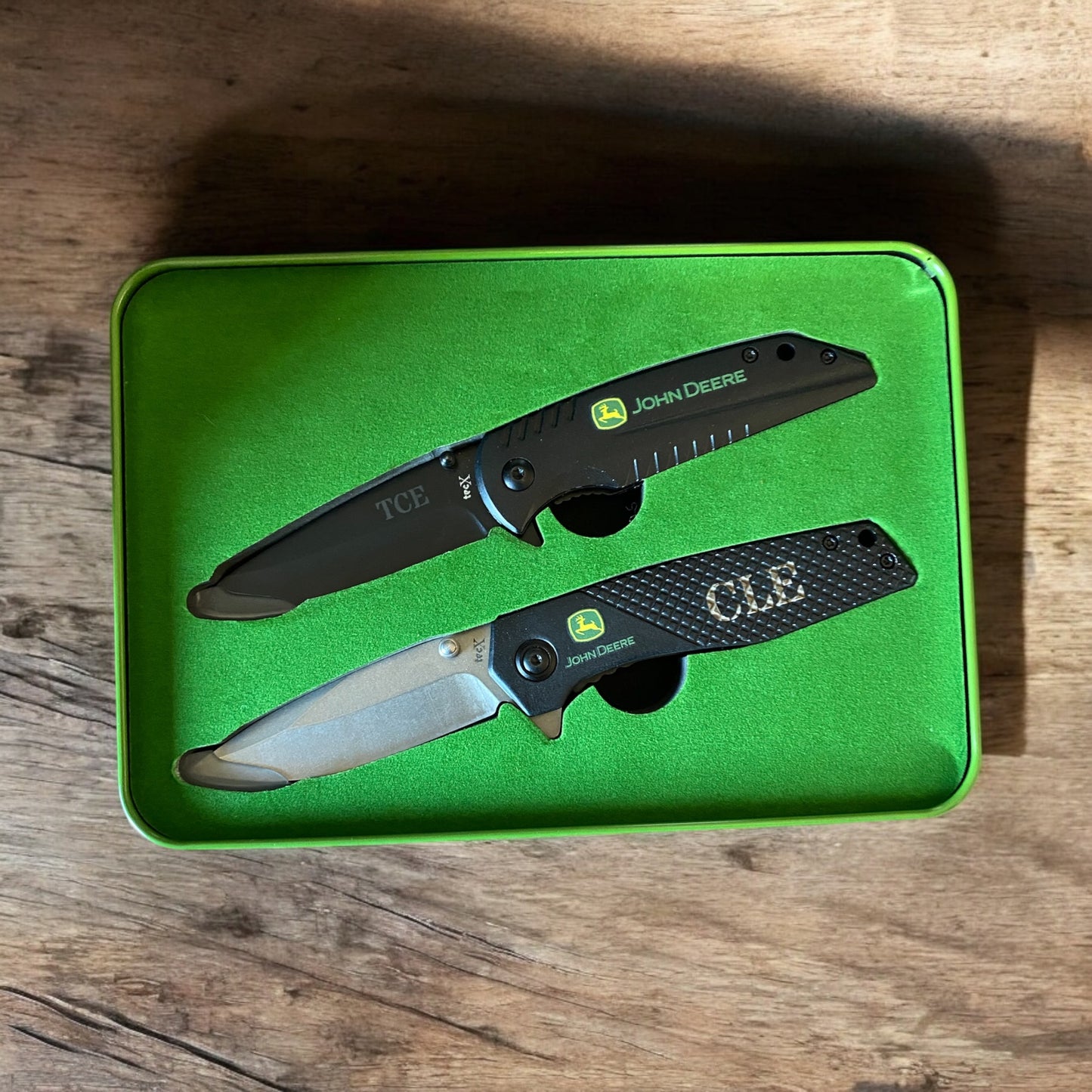 Custom John Deere Knife Set, Personalized Farm Knife Set, Unique John Deere Design, Custom Engraved Knives for Farmers, Personalized Knife Gift, John Deere Tools, Custom Gift for Him - SystemPoint Solutions