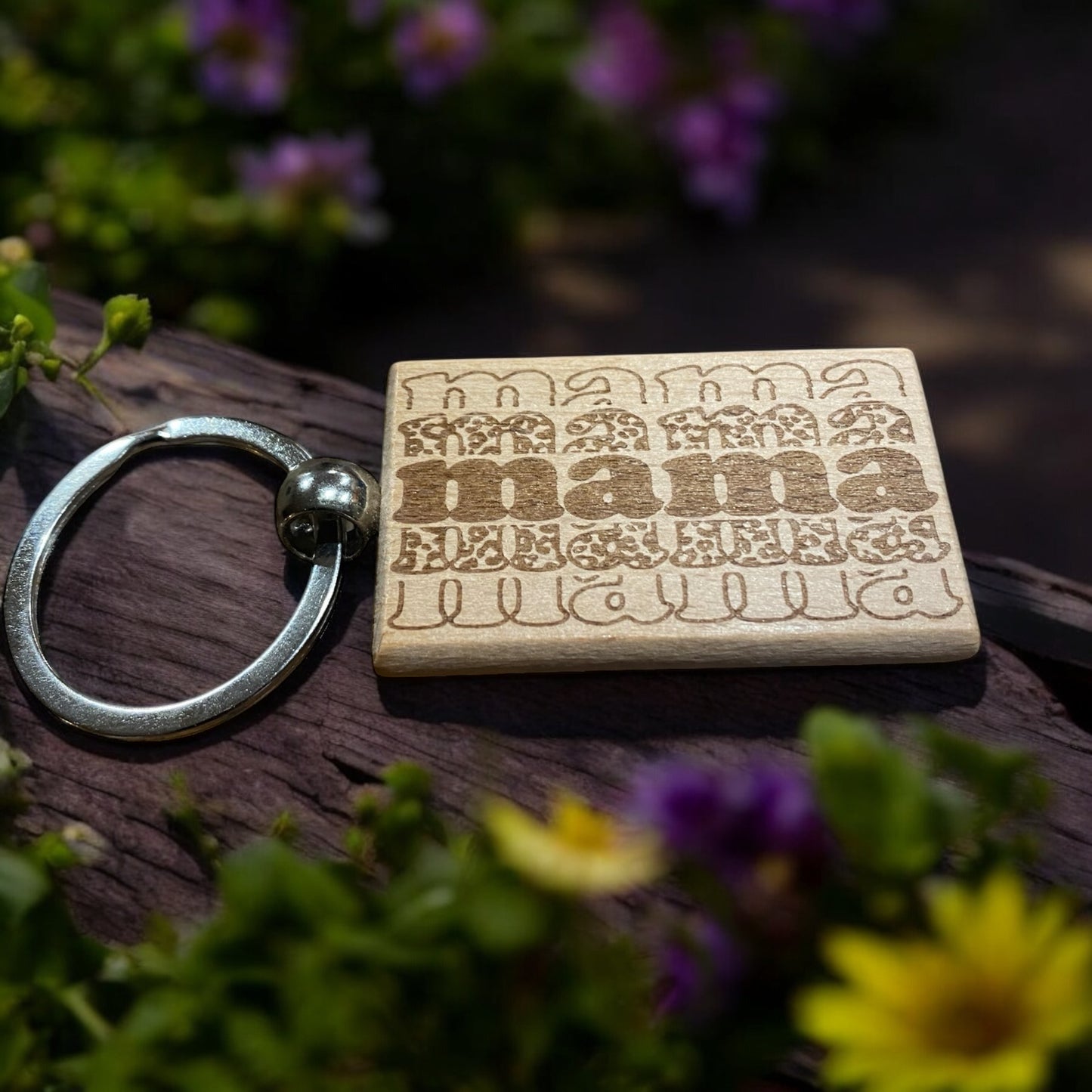 Custom Engraved 'Mama' Keychain, Personalized Mother's Day Gift, Unique Mama Pattern, Customizable Keychain for Mom, Gift for New Moms, Custom Gift for Her, Engraved Keychain for Mother - SystemPoint Solutions