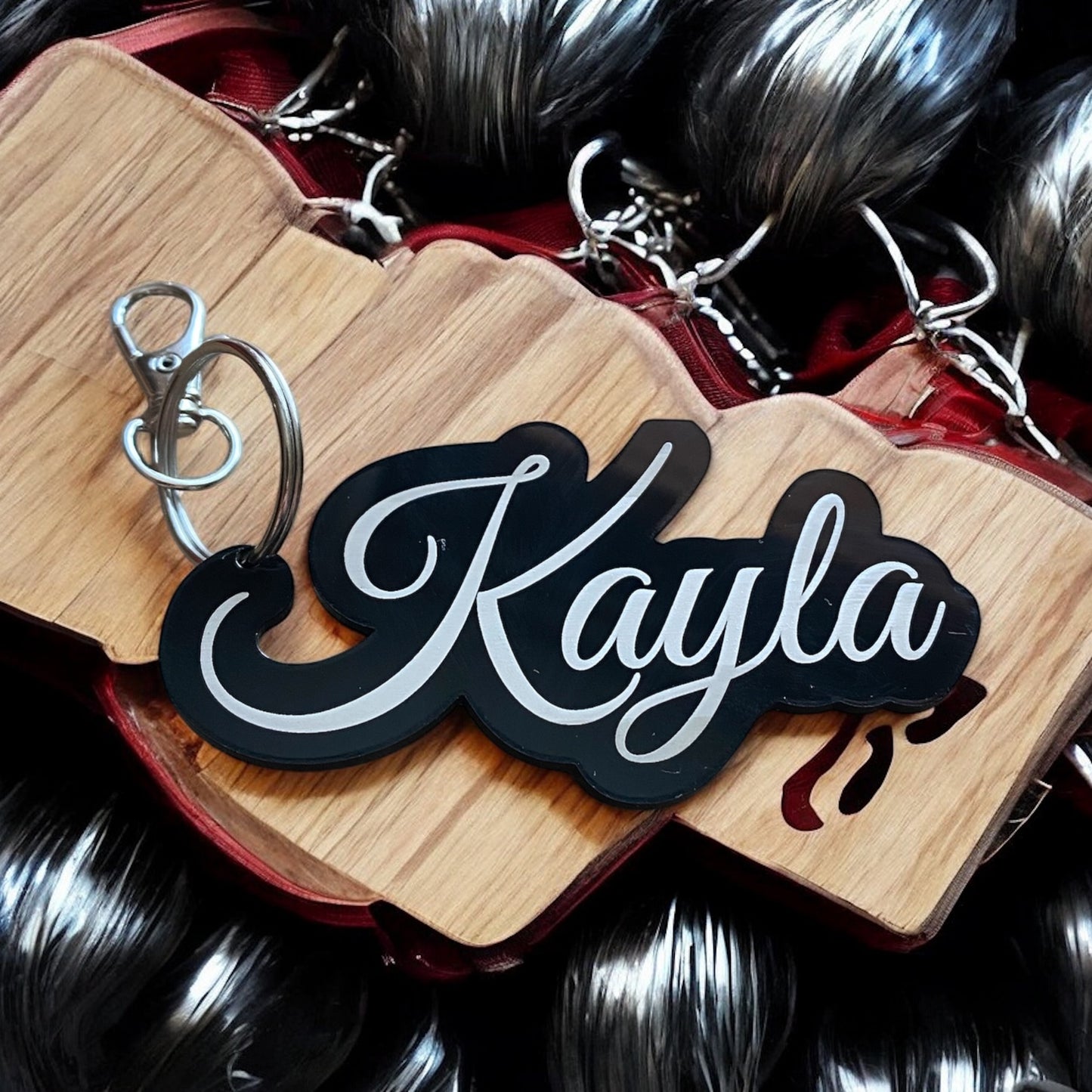 Personalized Acrylic Keychain – Custom Name Keychain, Engraved Key Tag, Gift for Her, Custom Keyring, Name Keychain for Bags & Keys - SystemPoint Solutions