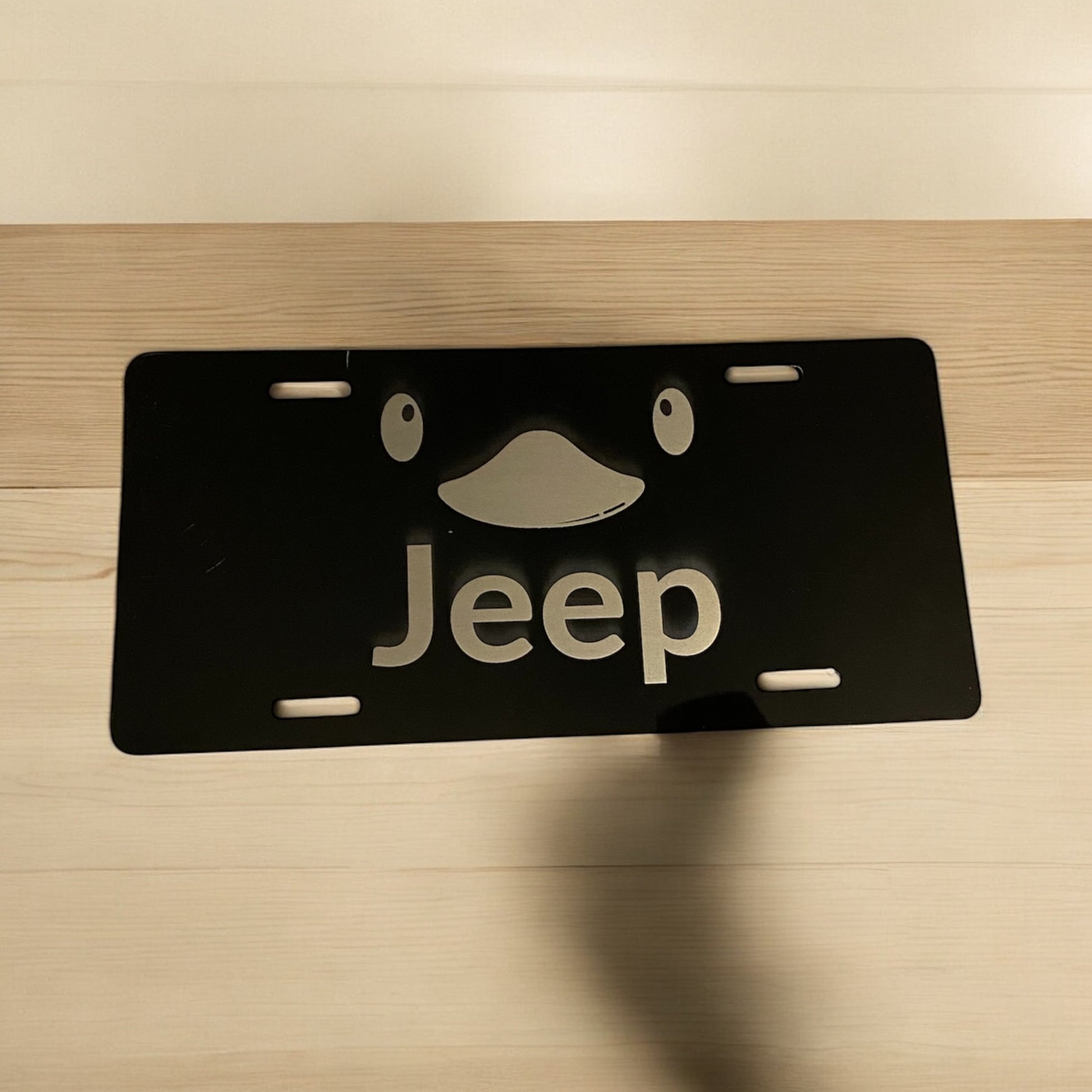 Custom Duck Face Jeep License Plate, Personalized Jeep License Plate, Unique Duck Face Design, Custom Jeep License Plate for Jeep Lovers, Engraved License Plate for Jeep Owners, Jeep Themed Gift - SystemPoint Solutions