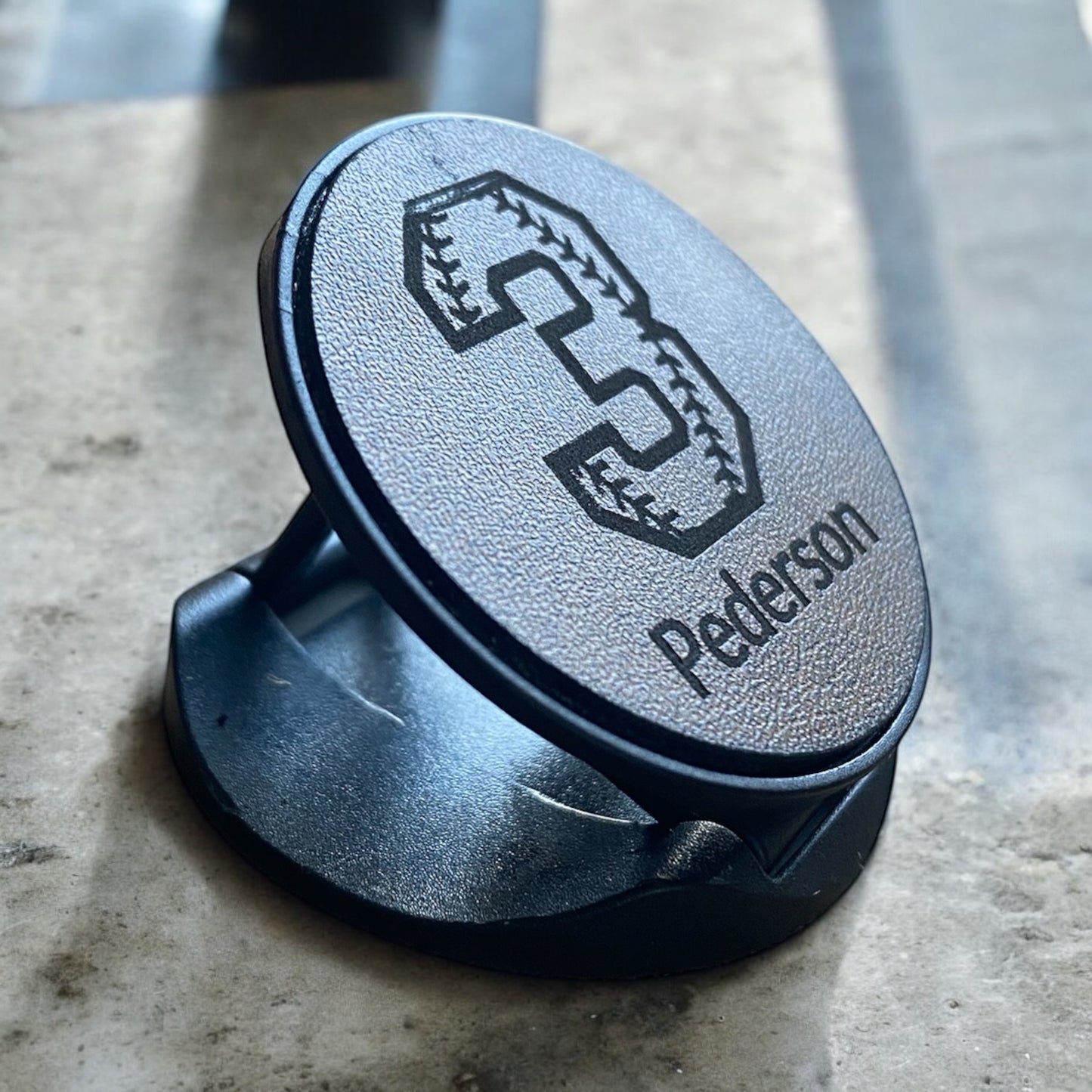 Personalized Baseball PopSocket – Custom Name & Number