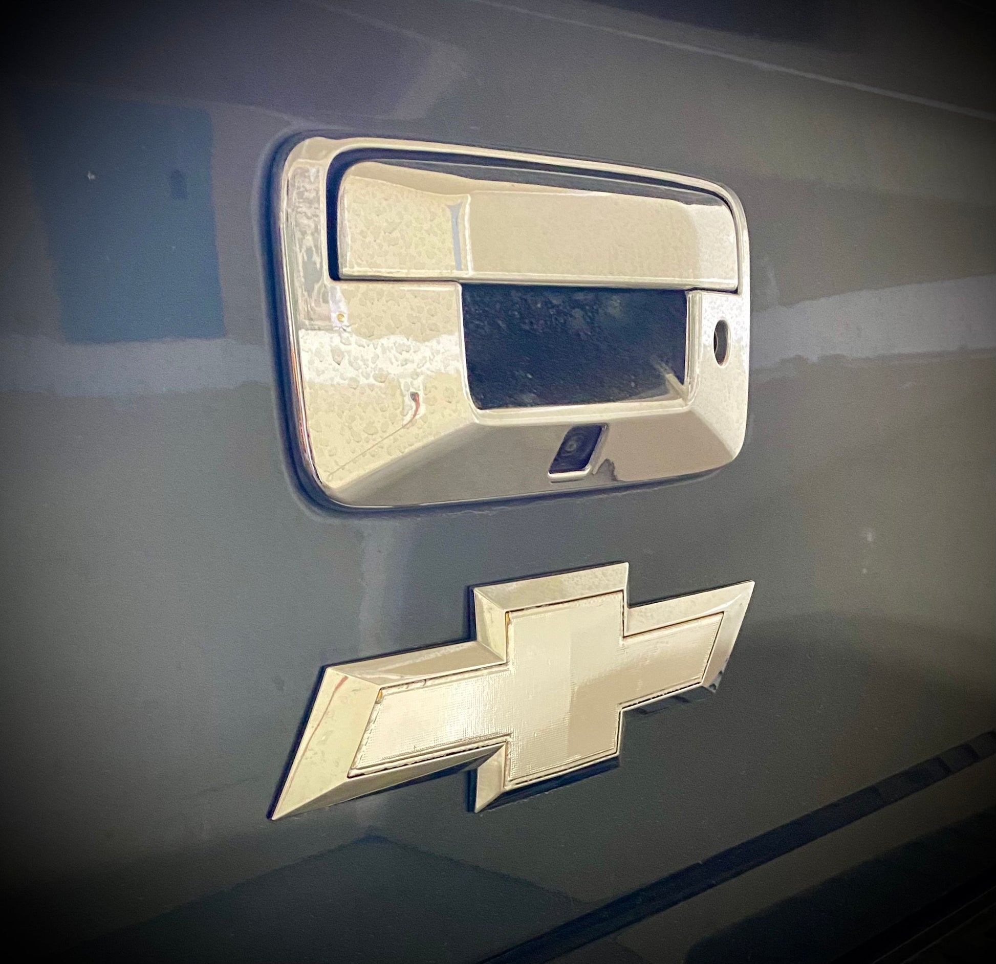 2014 2015 2016 2017 2018 2019 2020 2021 2022 2023 2024 Silverado Precut Bowtie Emblem Overlay DECALS Compatible With Chevy, Front & Rear Set - SystemPoint Solutions