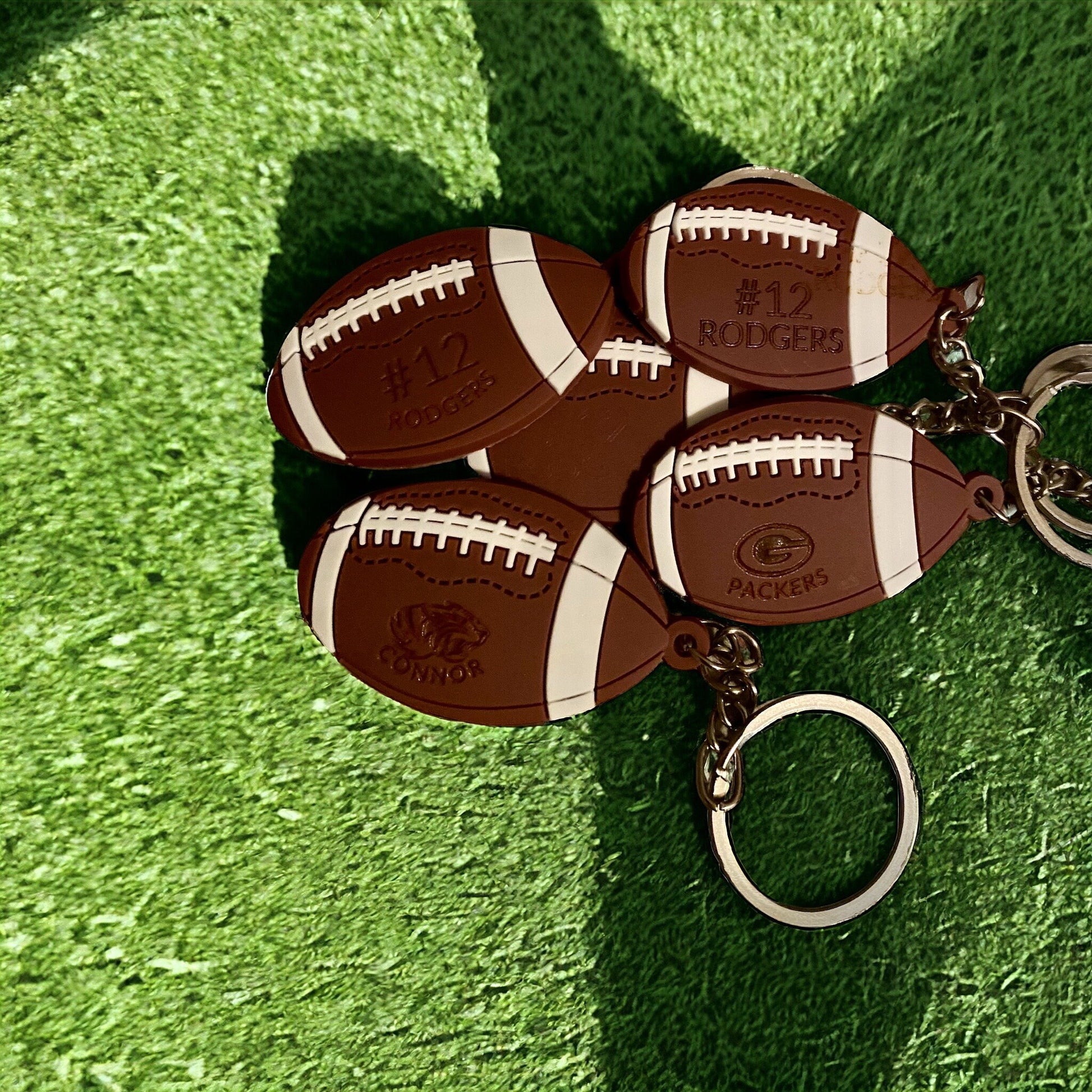 Football Team Gift, Football Personalized Keychain, Football Team Bag Tag, Senior Night Gift, End of Season Gift - SystemPoint Solutions