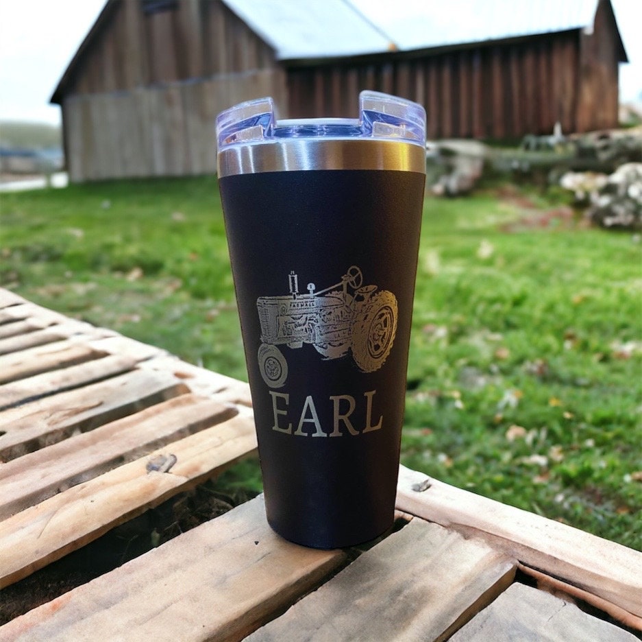 Farmall H Tumbler 20oz, International Case Tractor Insulated Laser Engraved Tumbler Cup 20oz Stainless Steel - SystemPoint Solutions