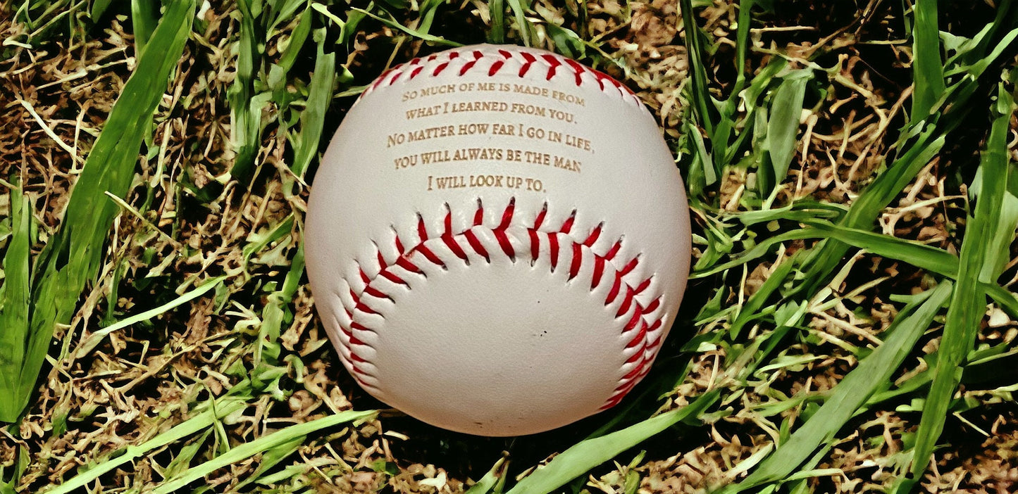 Personalized Engraved Baseball for Dad - Customized Gift for Father's Day, Birthday or Special Occasion - Unique and Sentimental - SystemPoint Solutions