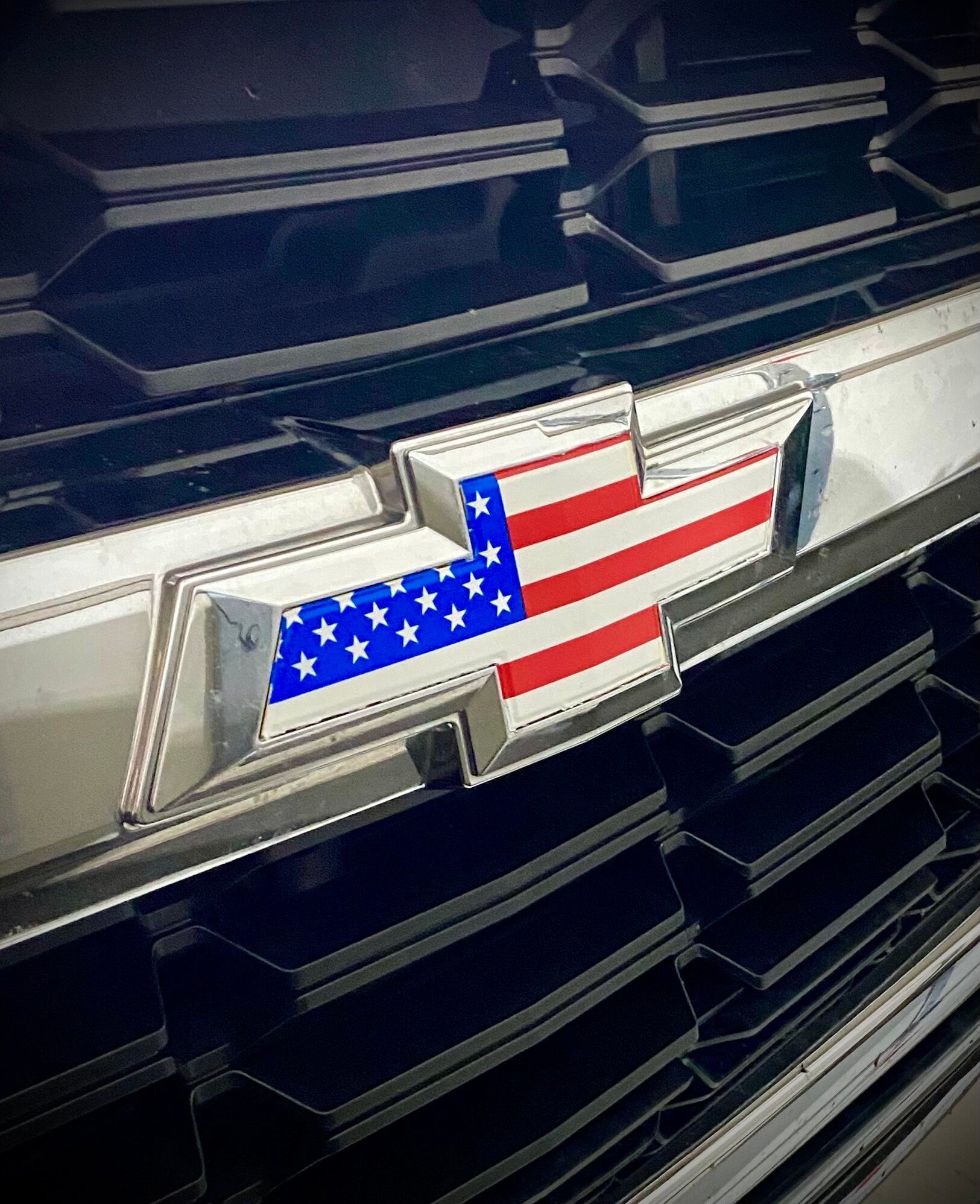 2014 2015 2016 2017 2018 2019 2020 2021 2022 2023 2024 Chevrolet Precut Bow tie USA Emblem Overlay DECAL Compatible With Chevy, Front & Rear - SystemPoint Solutions