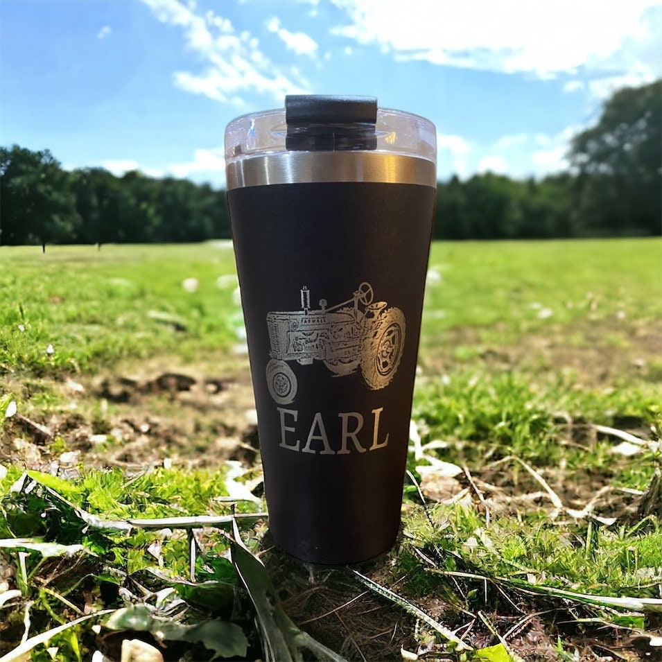 Farmall H Tumbler 20oz, International Case Tractor Insulated Laser Engraved Tumbler Cup 20oz Stainless Steel - SystemPoint Solutions