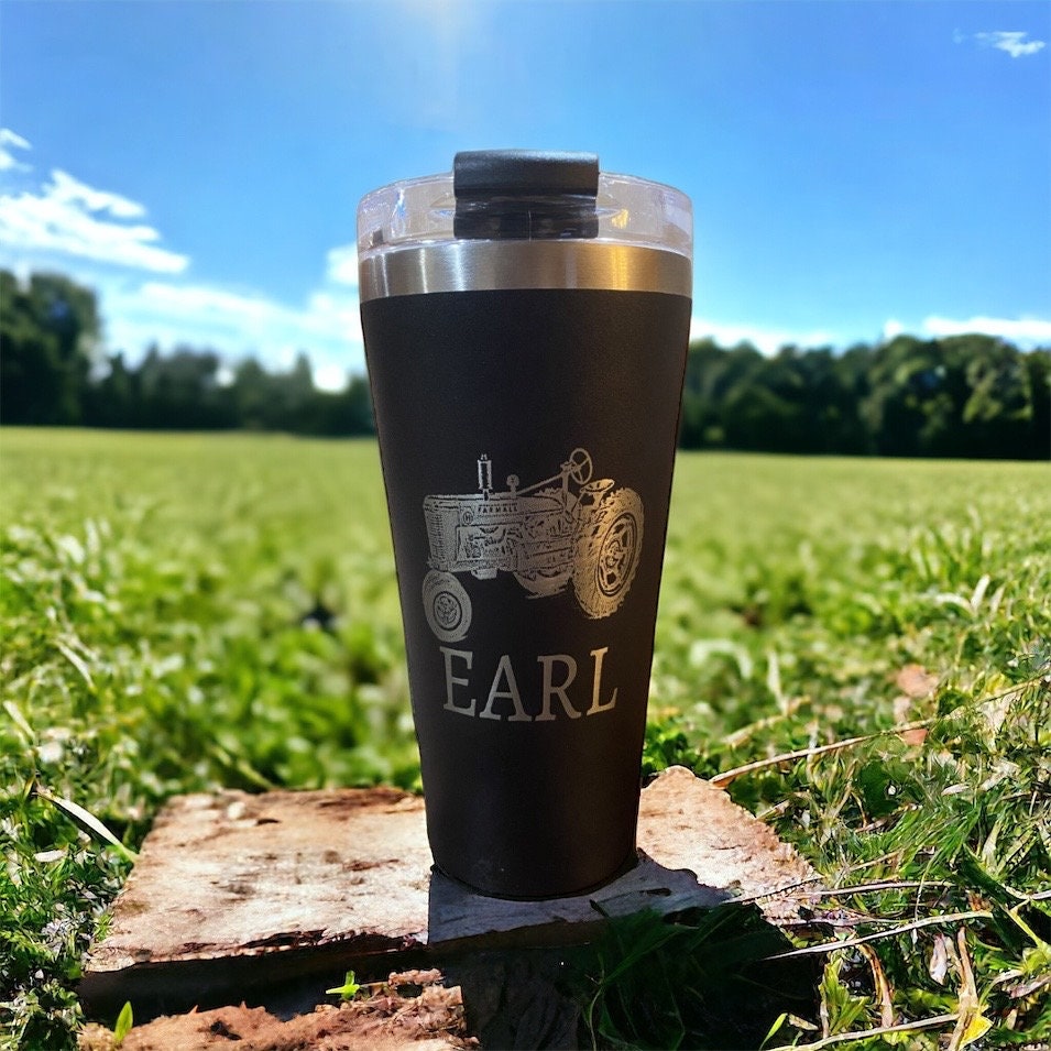 Farmall H Tumbler 20oz, International Case Tractor Insulated Laser Engraved Tumbler Cup 20oz Stainless Steel - SystemPoint Solutions