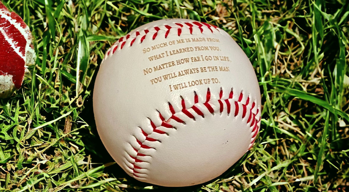 Personalized Engraved Baseball for Dad - Customized Gift for Father's Day, Birthday or Special Occasion - Unique and Sentimental - SystemPoint Solutions