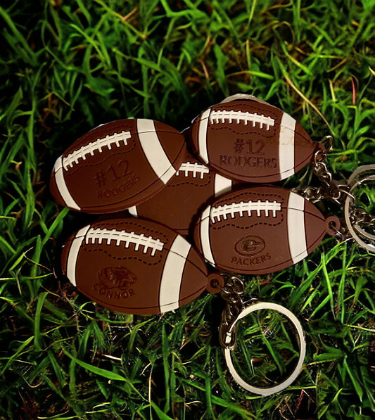 Football Team Gift, Football Personalized Keychain, Football Team Bag Tag, Senior Night Gift, End of Season Gift - SystemPoint Solutions