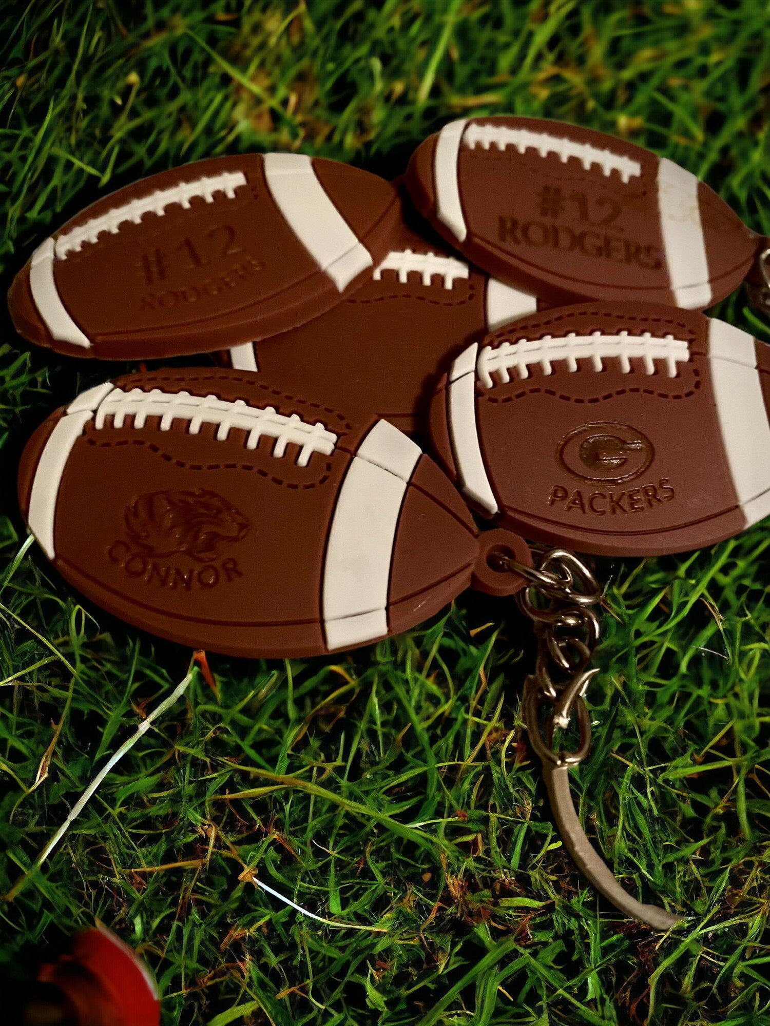 Football Team Gift, Football Personalized Keychain, Football Team Bag Tag, Senior Night Gift, End of Season Gift - SystemPoint Solutions