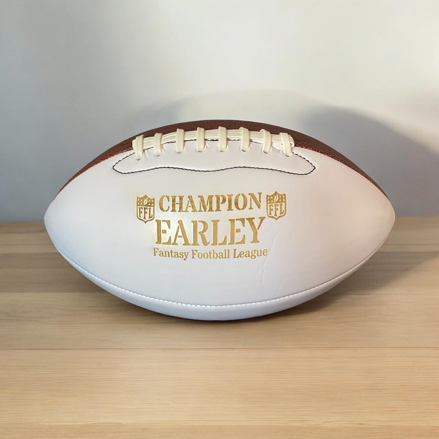 Custom Fantasy Football Champion Trophy with Stand - Personalized Size 7 Football Award - Engraved Name & League Gift - SystemPoint Solutions