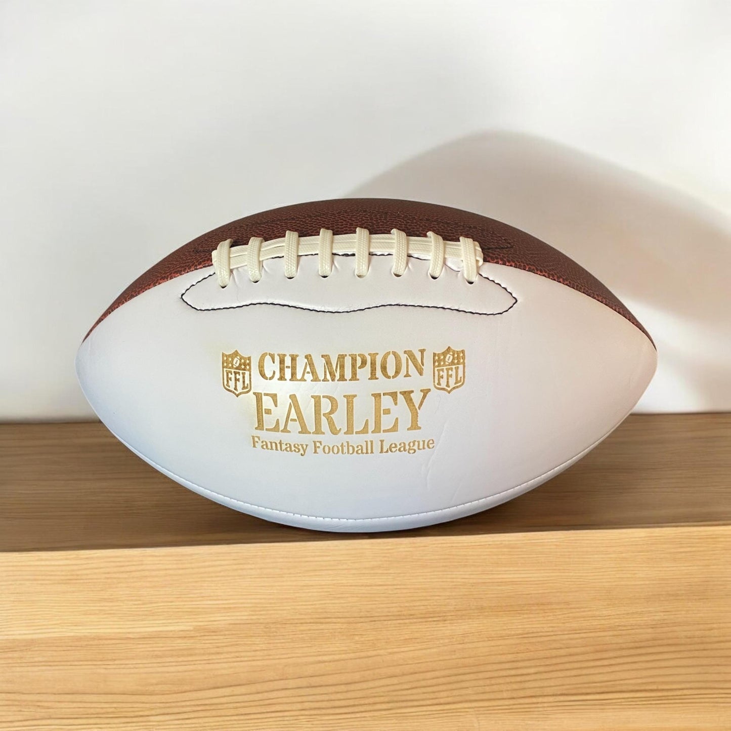 Custom Fantasy Football Champion Trophy with Stand - Personalized Size 7 Football Award - Engraved Name & League Gift - SystemPoint Solutions