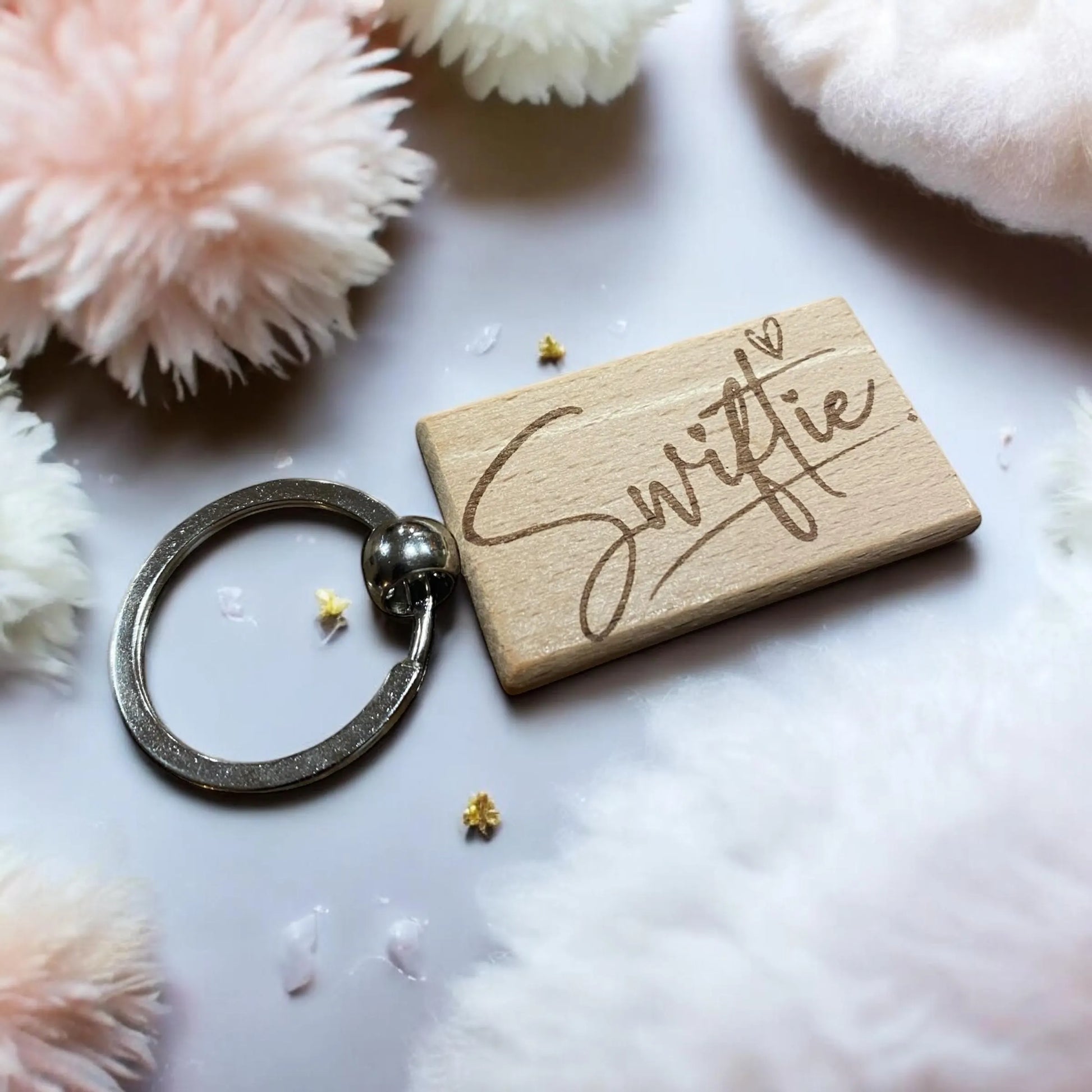 Custom 3"x2" Swiftie Wooden Keychain – Personalized Taylor Swift Fan Gift - SystemPoint Solutions