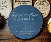 Custom Wedding Coasters - Personalized Drinkware for Bride and Groom - Set of 4 Coasters - Handmade Wedding Decor - Unique Gift Idea - SystemPoint Solutions