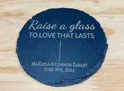 Custom Wedding Coasters - Personalized Drinkware for Bride and Groom - Set of 4 Coasters - Handmade Wedding Decor - Unique Gift Idea - SystemPoint Solutions