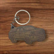 Custom Truck Keychain – Engraved Leather Pickup Truck Key Tag | Personalized Gift for Truck Lovers, Mechanics, & Car Enthusiasts - SystemPoint Solutions
