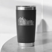 Custom Engraved Farmall Barn Scene YETI 20oz Tumbler – Vintage Tractor Farmer Gift - SystemPoint Solutions