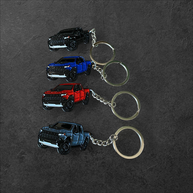 Silverado Keychain - Custom Metal Truck Key Ring Gift for Owners - SystemPoint Solutions