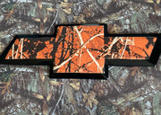 Camo Colored Vinyl Emblem Overlays for Chevy Silverado (Front/Rear) - SystemPoint Solutions