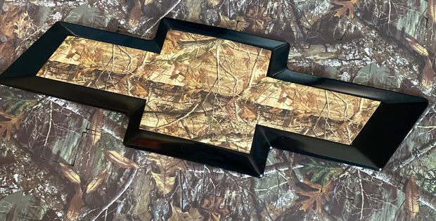 Camo Satin Vinyl Emblem Overlays for Chevy Silverado (Front/Rear) - SystemPoint Solutions