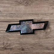 Camo Woodland Vinyl Emblem Overlays for Chevy Silverado (Front/Rear) - SystemPoint Solutions