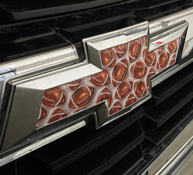 Chevrolet Football Silverado Bowtie Overlay | Vinyl Precut | Front & Rear Emblem - SystemPoint Solutions