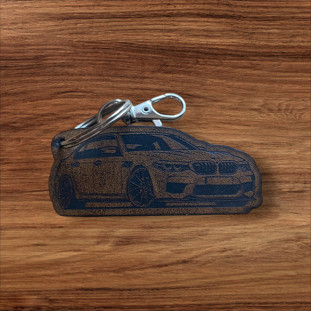 Custom BMW Leather Keychain – Engraved BMW Logo Key Ring – Personalized Car Keychain for BMW Enthusiasts - SystemPoint Solutions