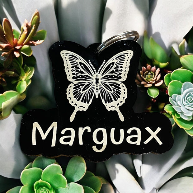 Custom Butterfly Acrylic Keychain – Cute Personalized Gift - SystemPoint Solutions