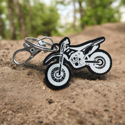 Custom Dirt Bike Acrylic Keychain - Motocross Gift - SystemPoint Solutions