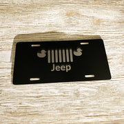 Custom Jeep Duck Theme License Plate, Personalized Jeep License Plate, Unique Jeep Duck Design, Custom License Plate for Jeep Lovers, Engraved License Plate for Jeep Owners, Jeep Themed Gift - SystemPoint Solutions