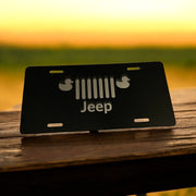Custom Jeep Duck Theme License Plate, Personalized Jeep License Plate, Unique Jeep Duck Design, Custom License Plate for Jeep Lovers, Engraved License Plate for Jeep Owners, Jeep Themed Gift - SystemPoint Solutions