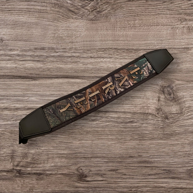 Custom Leather Camo Rifle Sling - Personalized Gun Sling Gift - SystemPoint Solutions