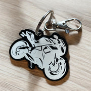 Custom Sport Bike Keychain - Motorcycle Rider Gift - SystemPoint Solutions