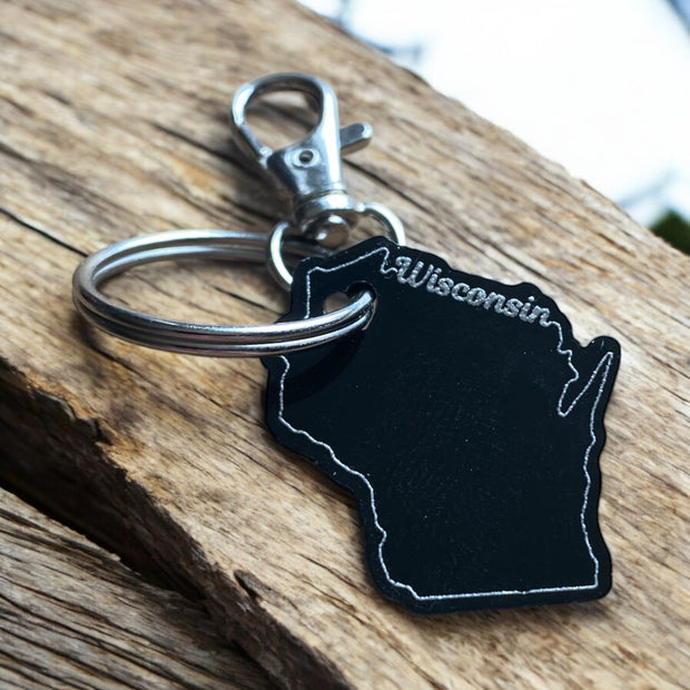 Custom State Acrylic Keychain – Personalized Gift - SystemPoint Solutions