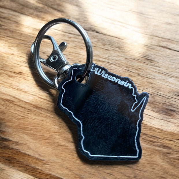 Custom State Acrylic Keychain – Personalized Gift - SystemPoint Solutions