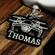 Drone Acrylic Keychain – Custom Name Pilot Gift - SystemPoint Solutions